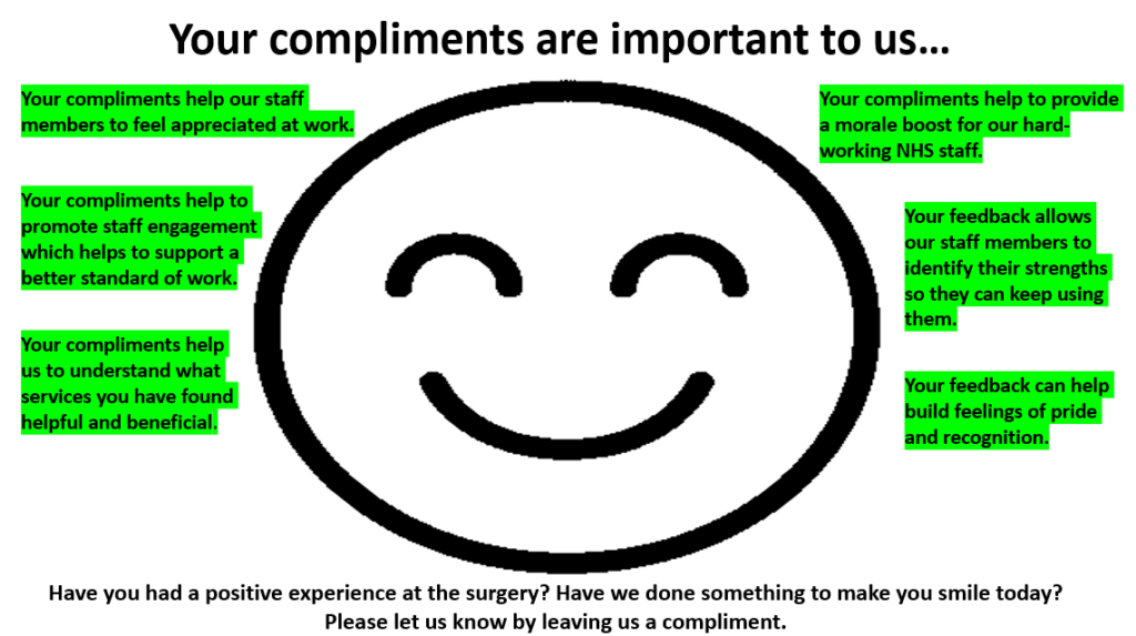 Compliments - Manor Park Surgery